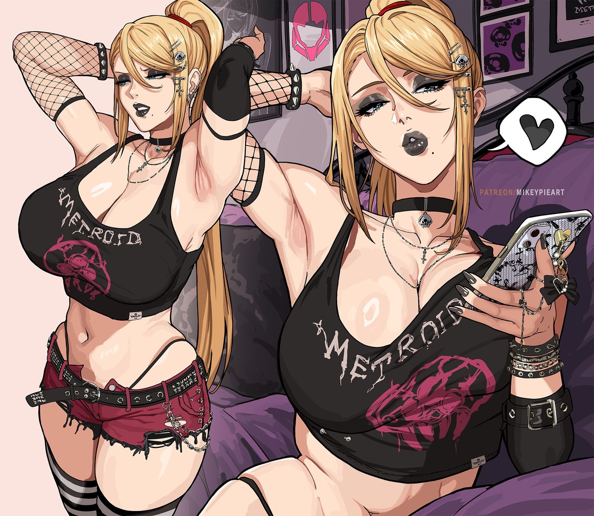MikeyPieArt's tweet photo. some goth samus action 💜 https://t.co/6iu5lRrZBt