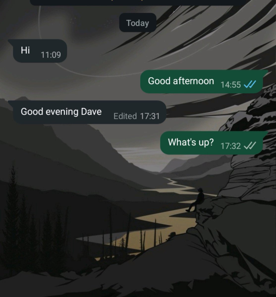 david_philipme's tweet photo. All this small talk stresses me out.

Just go straight to the point. https://t.co/RPNQ1fYVEO