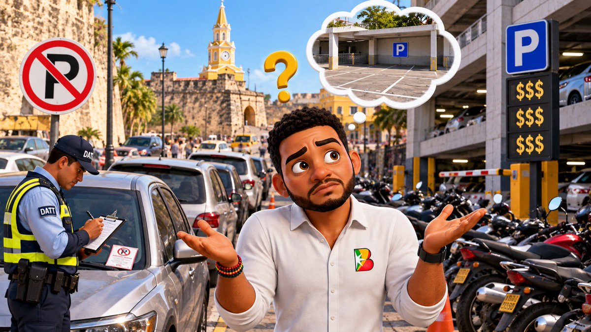 javierjuliob's tweet photo. Este año, entre enero y lo que va de septiembre, la Policía y el DATT ya impusieron 20.194 comparendos de tránsito en Cartagena. La segunda infracción más repetida, después de transitar por vías restringidas, es estacionar en un lugar prohibido: 4.224 casos, casi uno por cada día del año. 

La pregunta que viene después de esa realidad es: dónde se suponía que debía estacionar esa persona. La insuficiencia de parqueaderos es evidente, tanto en zonas comerciales como en las residenciales. 

Y el descontrol en las tarifas de parqueaderos privados, hace que la gente busque otras alternativas porque termina costando más parquear, que transportarse en taxi.  Entonces la gente deja el carro o la moto donde se puede, y ahí llega la multa. Sancionar sin ofrecer alternativa no cambia el comportamiento, pero sí lo vuelve más caro. 

Cartagena está terminando de construir su nuevo Plan de Ordenamiento Territorial; este es el momento de corregir este problema, decidir dónde van a quedar los parqueaderos públicos que hoy no existen y no solo pensar en cuántas motos se van a inmovilizar el próximo mes.