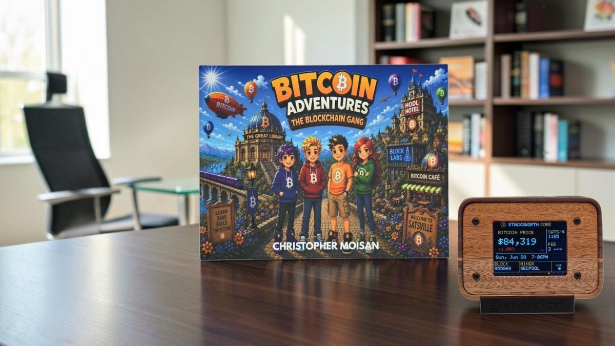 BitcoinManor's tweet photo. We’ve been busy building. ⚡
Bitcoin Manor has been getting some upgrades behind the scenes — and we’re just getting started.
STACKSWORTH CORE is built and ready.
Bitcoin Adventures: The Blockchain Gang is available now.
Book 2 is getting closer. 👀
And we’ve been rebuilding https://t.co/U7Ssh3eyde to make it easier to discover everything we create.
Hardware. Books for kids. Custom Bitcoin products.
Personalizing Your Bitcoin Journey.
More coming soon. 🧡⚡