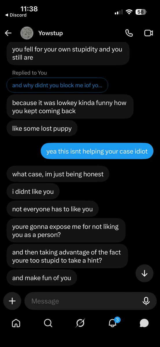 Tony2Secret's tweet photo. Adding on to this he did the same thing to me and after admitting to manipulating me and calling me a lost puppy he bashes me and calls his art better just a terrible person https://t.co/rXV7NiVVjb