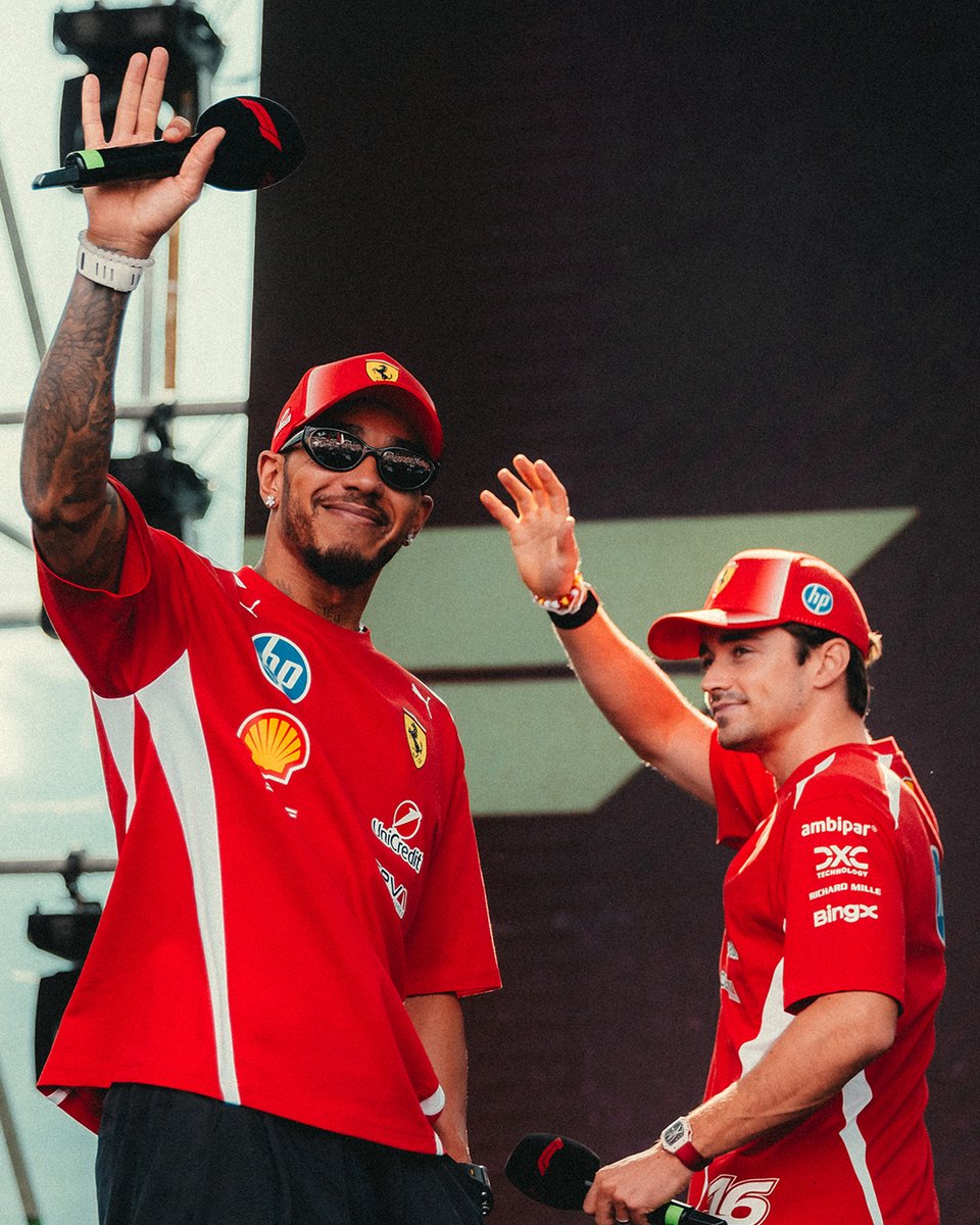ScuderiaFerrari's tweet photo. Our Friday in Baku looked like this 📸 https://t.co/P1h7D0pkWM