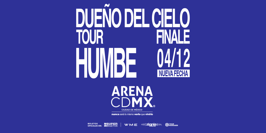 SuperboletosMx's tweet photo. 👉🏼 Arrancamos la venta general de Humbe para el 4 de diciembre.

🎟 Boletos disponibles en https://t.co/n63naD6nWn https://t.co/A2jawdVCJ2