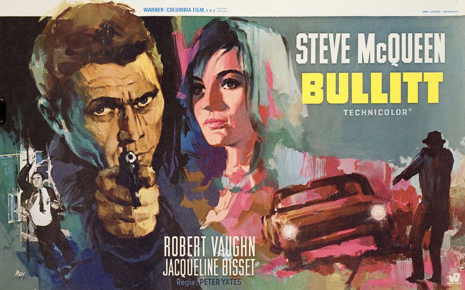 PaulPar's tweet photo. With its often languid pace, "Bullitt" (1968) lulls us into a trance-like state — until it doesn't. Hollywood had seen few gasoline-fueled spectacles like the tire-screeching, engine-growling anarchy this film unleashes amid the impossibly steep hills of San Francisco. #neonoir https://t.co/HMzZT41y98