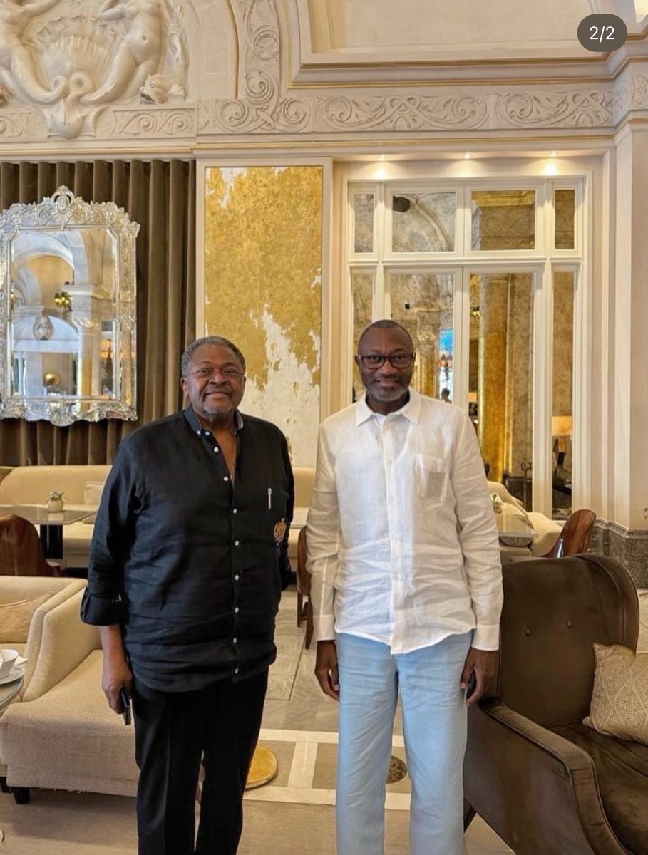 dammiedammie35's tweet photo. Femi Otedola and Mike Adenuga in Monaco this afternoon 🇫🇷. Omoh see how Billionaire Dey whine billionaire for caption 😂✨ https://t.co/Iw95Bg8j16
