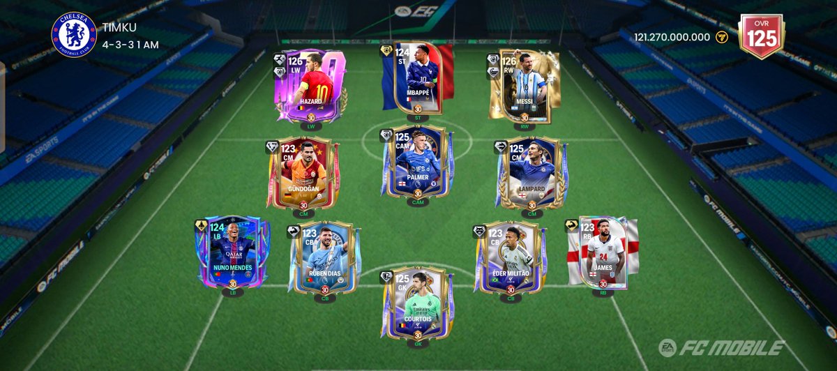 BIGP0PP4's tweet photo. welcome to the squad GOAT 🐐 

#fcmobile #hazard #fcmid https://t.co/TJvVBdirGR