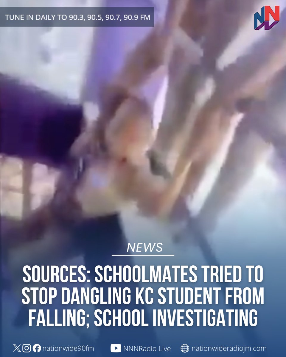 NationwideRadio's tweet photo. Kingston College says it has launched an investigation into a video circulating on social media involving its students.

It's understood the boy got himself into the potentially dangerous situation by his own act.

READ MORE HERE: https://t.co/3rL8VSZi0H https://t.co/y8gcknaCNt
