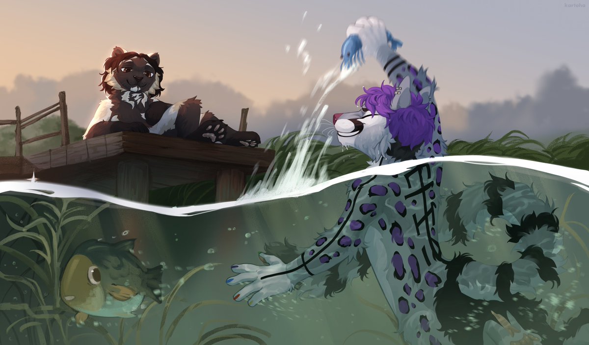 silly_kartoha's tweet photo. «Why did you get in there?» 🌊 https://t.co/qcDO3Oc3nW