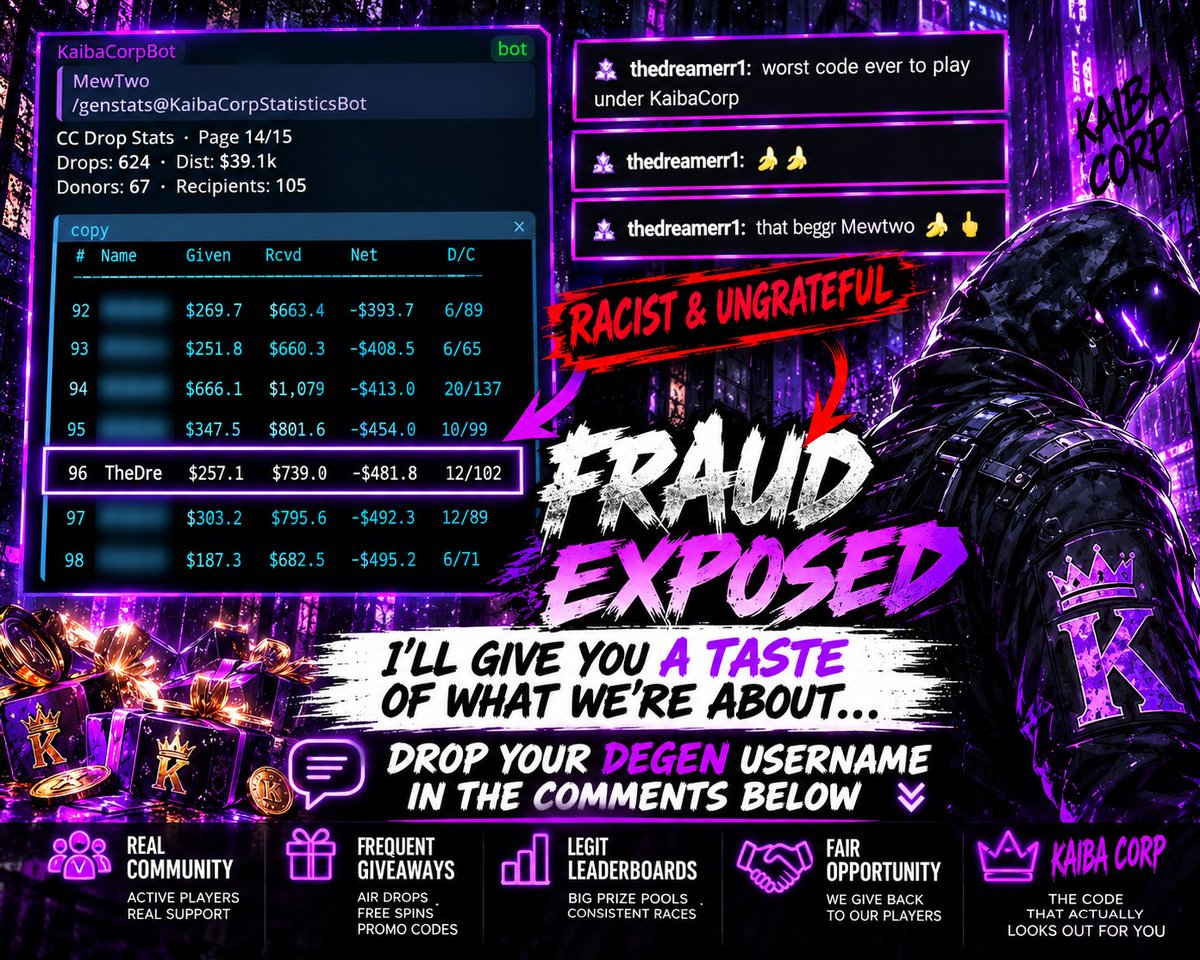 xMewTvvo's tweet photo. Join Code: KaibaCorp

Hey everyone, I'd love your feedback on how i'm doing as an affiliate and how Kaiba Corp's Telegram Group has been working out for you. Please drop your Degen usernames with your honest opinions in the comments! Let's see if @MirSaqib1696 is correct. 😉

https://t.co/d7pRvncXQ1