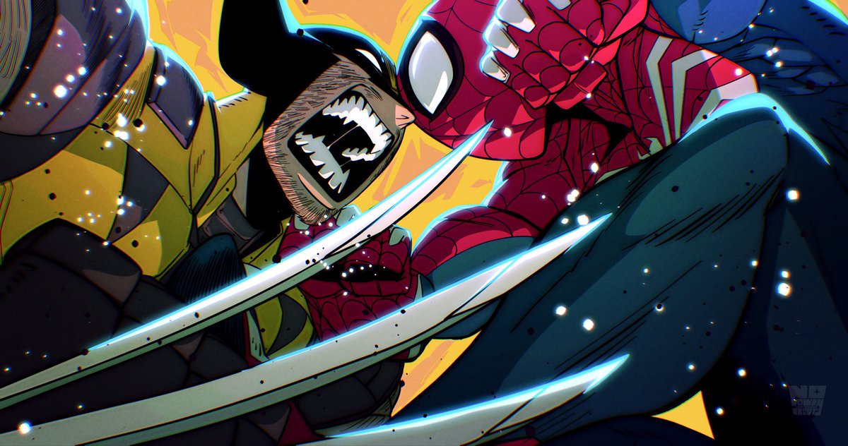 NODOWDY's tweet photo. WOLVERINE VS SPIDER-MAN 

Comm I got to do for @Kindasubpar1 https://t.co/BG0maq8rvG