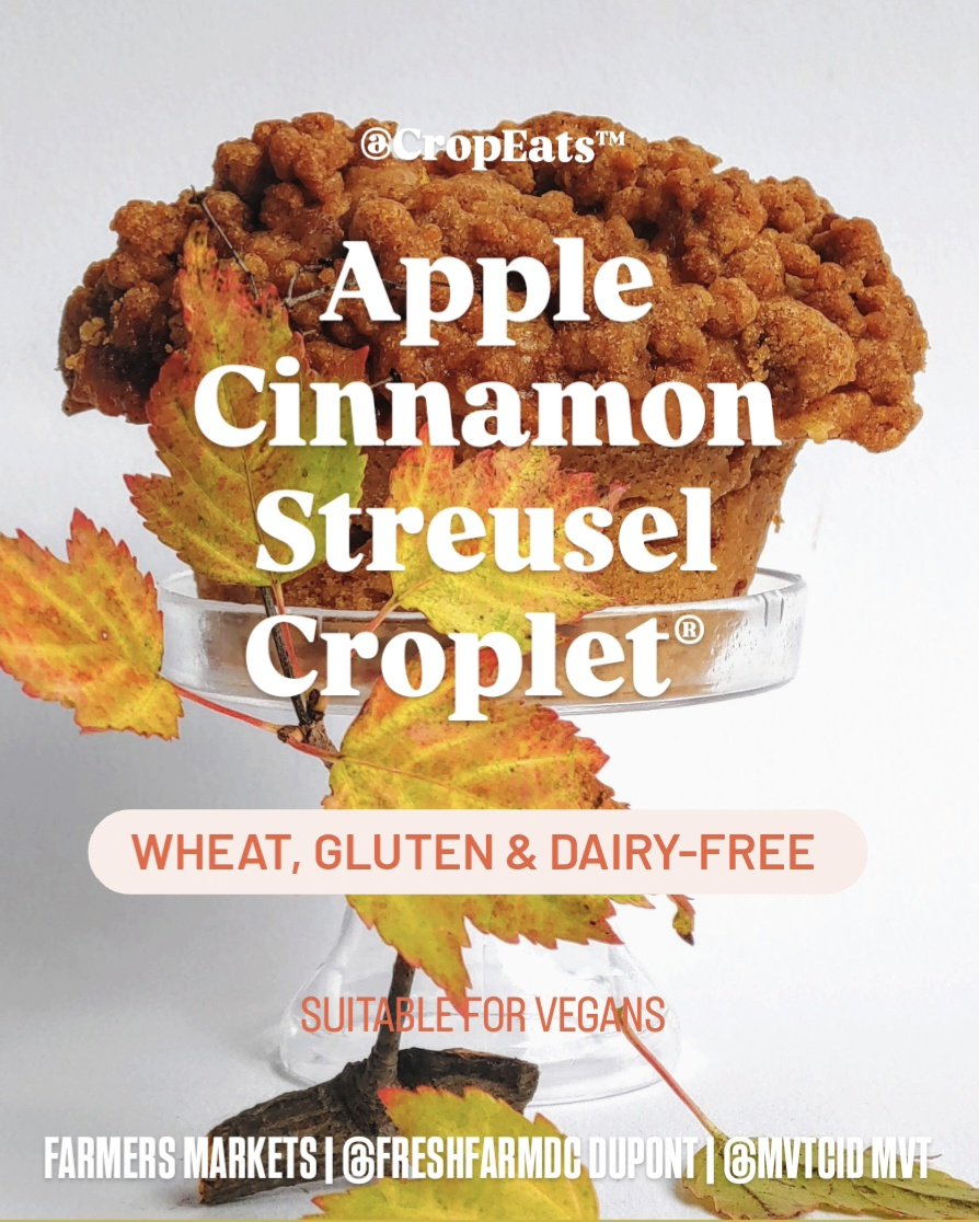 cropeats's tweet photo. Welcome Fall 2026! 

We're gearing up to drop our signature fall flavors sold exclusively @FRESHFARMDupont and @MVTCID (MVT) farmer's markets in Washington DC! 

Check us out! 

#wholegrainmonth #itsacroplet #anewdessert #wellness #sustainability #foodinnovation #HowardAlumni https://t.co/sITWoD0q0o