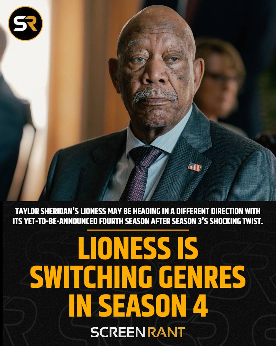 screenrant's tweet photo. #Lioness has always, and will likely always, be an action thriller with spy and military elements set in modern times. 🔎

What may change, though, in an expected Lioness season 4, is the primary target, which would seem to no longer exclusively run down the United States chain of command.

Read More: https://t.co/q62LFRA2W9