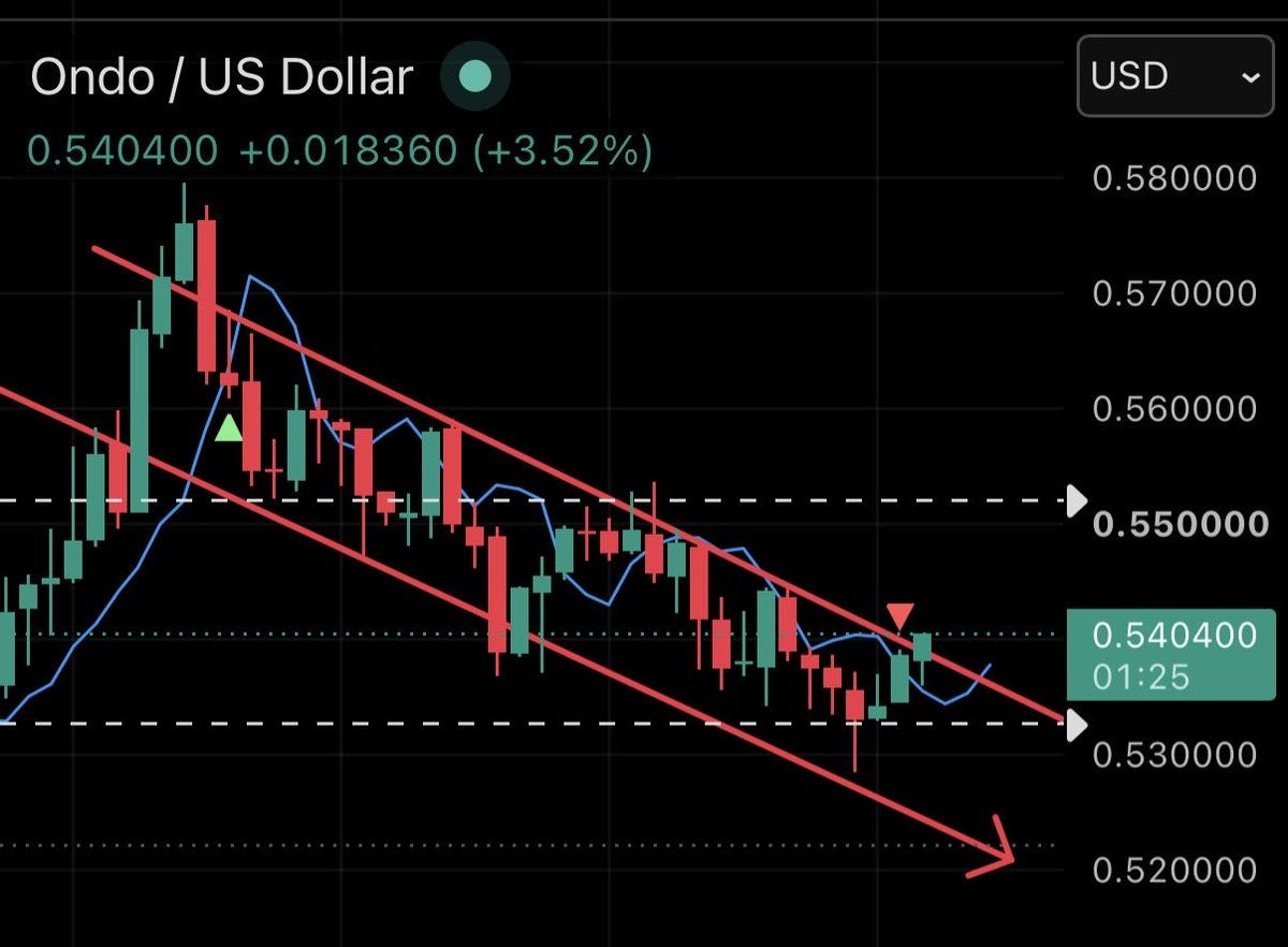 wildlybullish's tweet photo. 🚨 BREAKING: $ONDO BREAKS OUT OF BULL FLAG 

NEXT LEG UP BEGINS NOW 

BUY $ONDO NOW 🚀 https://t.co/o6fVbimiIk