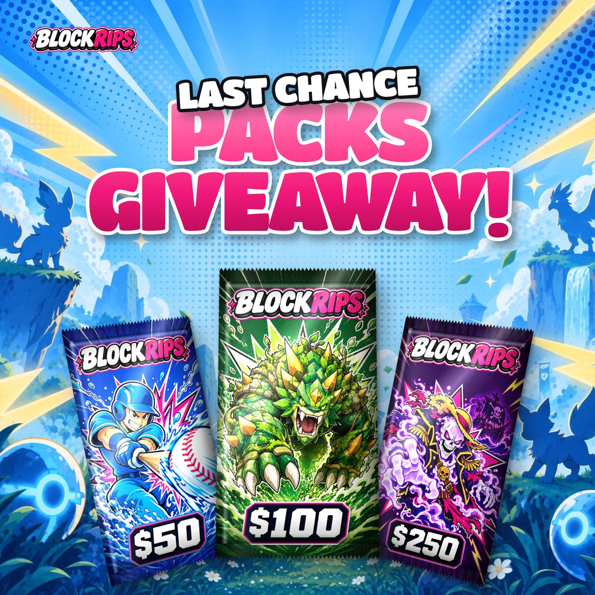 BlockRips's tweet photo. Did someone say free pulls?

Last chance to enter before we draw the winners 👇🏼 https://t.co/E93dpFUQhP