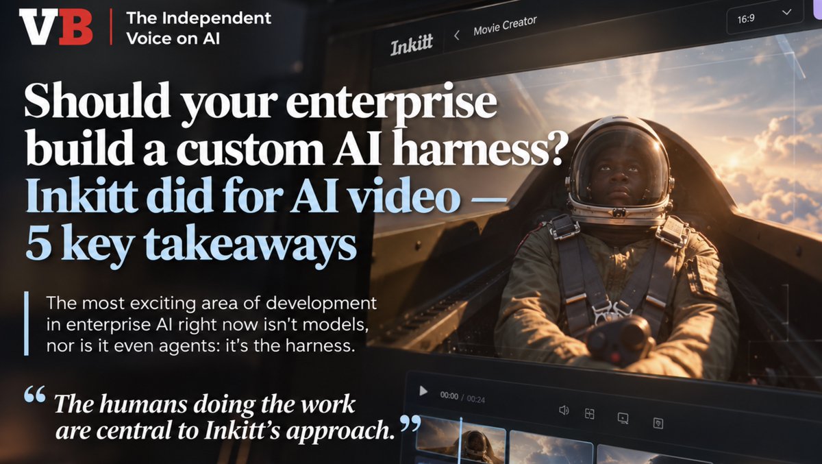 Inkitt's tweet photo. The Inkitt Movie Creator was trained by 27+ of the world's top AI filmmakers. Today, we're giving their secrets to the public.

This is the moment filmmaking stops being gated by budgets and studios. Every author who dreamed of seeing their book on screen, every creator with a story burning to be told, now has the skills of the world's best AI filmmakers at their fingertips

Upload a screenplay, get your characters, sets and scenes, then take the director's chair.

Thanks @carlfranzen @VentureBeat for the coverage!

Start creating: https://t.co/80vV2suaEU