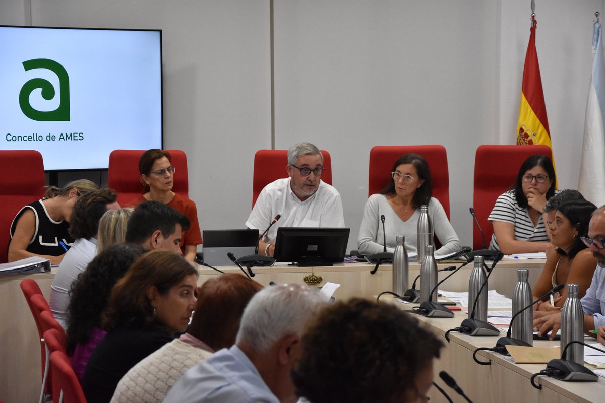 concellodeames's tweet photo. O Pleno aproba o expediente de licitación do contrato de concesión de obra pública das instalacións deportivas municipais do Milladoiro e da Telleira ℹ️
Ademais, aprobáronse outros asuntos.
📹 Gravación do pleno e crónica 🔗 https://t.co/CbNugAcfce
#Pleno #Ames #ConcelloDeAmes https://t.co/sfGxbymvIt