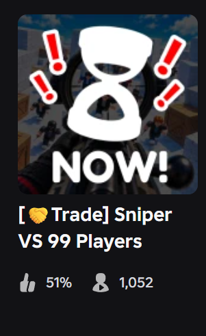 MeloBlox's tweet photo. Sniper VS 99 Players already at 1k ccu after only a week! 👀 Thanks For playing! https://t.co/LAY6B70wue