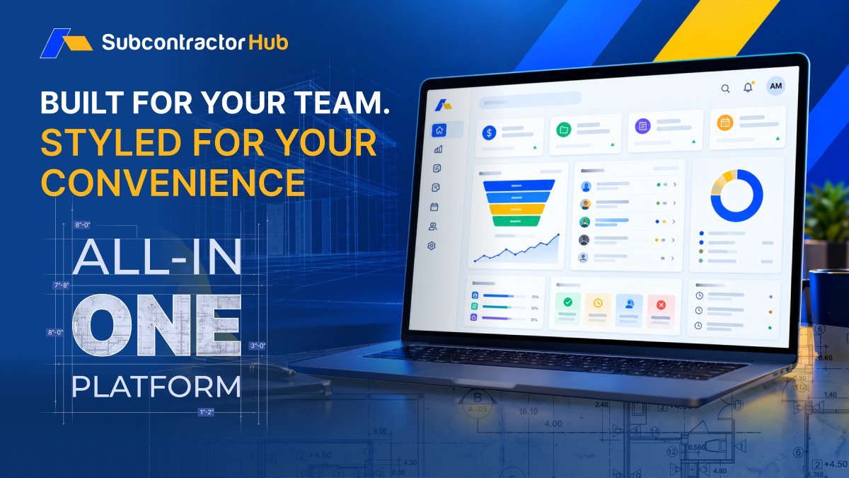 GetSubHub's tweet photo. SubcontractorHub's all-in-one platform suits your swag!
It's effortless to use, easy to integrate into your daily work, and takes care of your team's comfort (and yours, too!)
#subcontractorhub #contractorlife #homeservice #artificialintelligence https://t.co/vP6oDHsRmS
