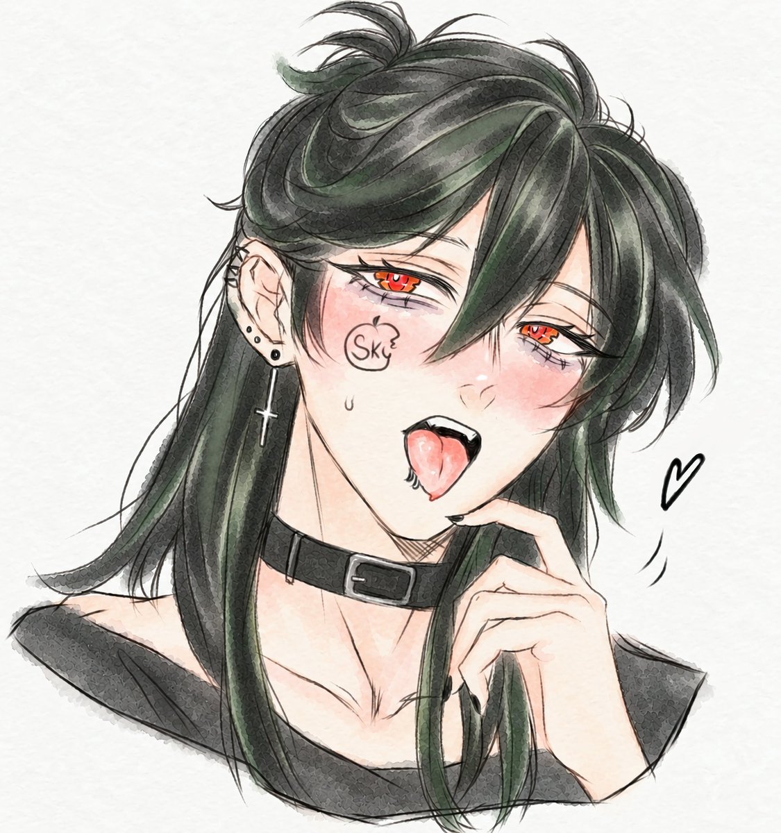 DearlyKeptt's tweet photo. “You’re staring, pumpkin.”

OMG IM SHRIMPING 🦐 
Rip my back
-
I couldn’t leave him bald 😭

#solivanbrugmansia #TKaTB_VN #fanart #tkatbsol #tkatb #yandere #art #ibisPaint #fy #mybackhurts https://t.co/mu68Ncn4no