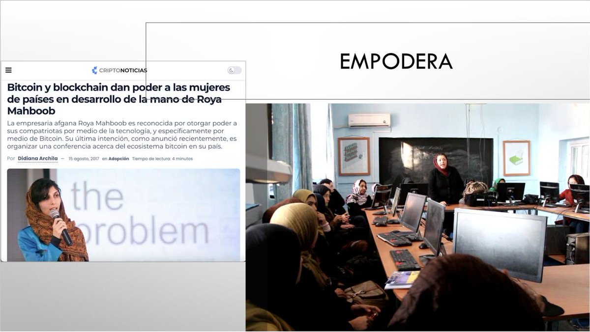 EsLorenaOrtiz's tweet photo. En el año 2024 investigando para nuestra ponencia “¿Cuál es el valor de Bitcoin?” para @TalentLand_MX encontramos el trabajo de @RoyaMahboob y desde entonces somos admiradores de su gran labor humanitaria.
Bitcoin no solo cambia el mundo, transforma la realidad de las personas.🧡 https://t.co/d3Gc1qB70w