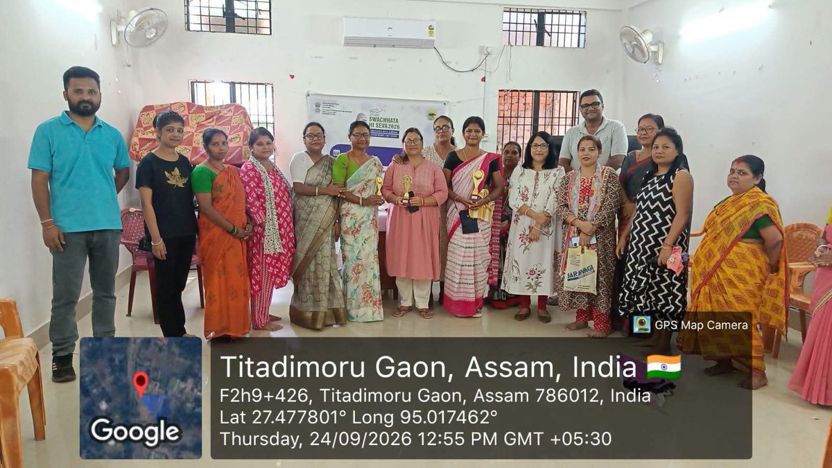 dc_dibrugarh's tweet photo. Additionally, a Musical Chairs game was organized among PRI representatives and SHG members at Mohonbari Gaon Panchayat under the “Sports for Swachhta” activity.
#CMOAssam
#MyGovAssam
#DirectorateofInformationandPublicRelationsAssam https://t.co/osu2PEh0AM