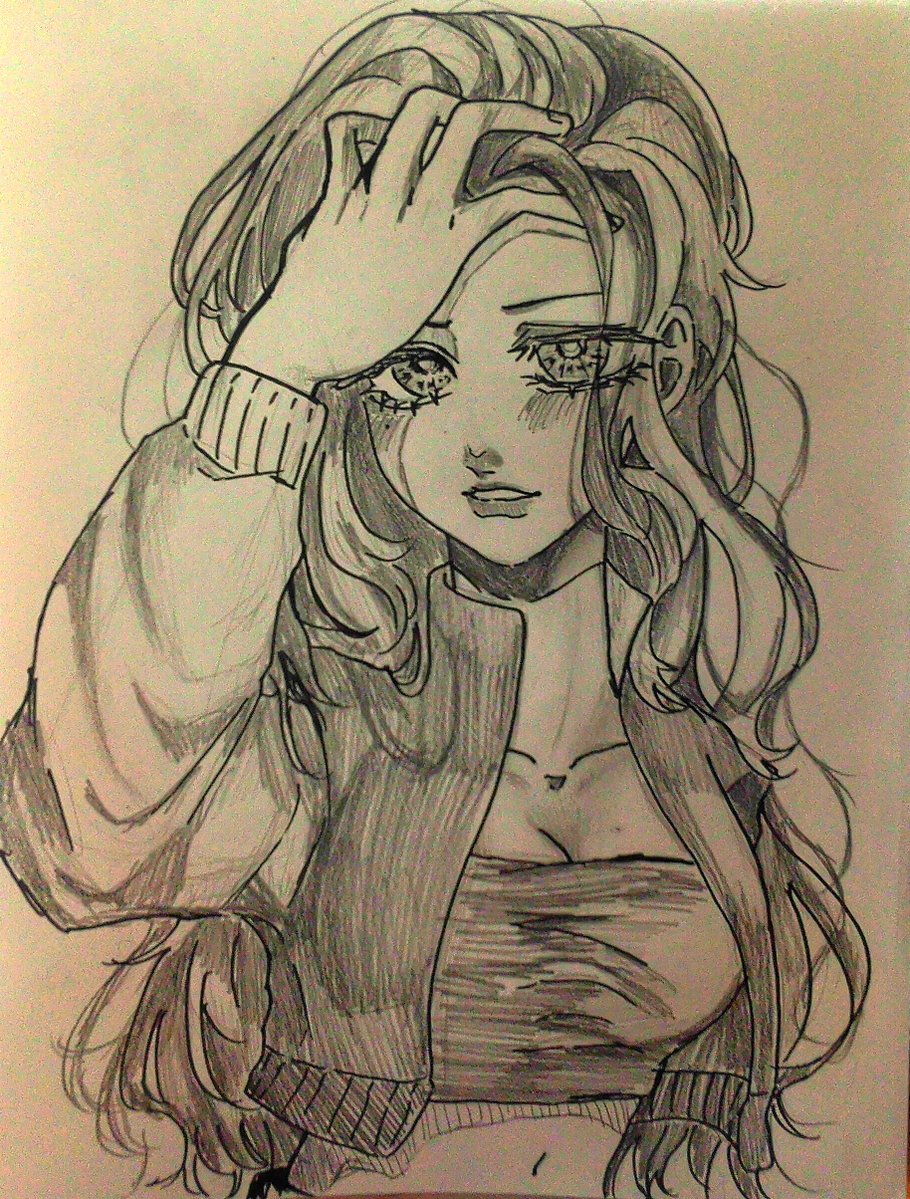 maoto_desu's tweet photo. 久々のアナログ楽しい👀👀
#絵柄が好みって人にフォローされたいㅤㅤ 
#絵描きさんフォロバ１００ https://t.co/pDizfy8o1K