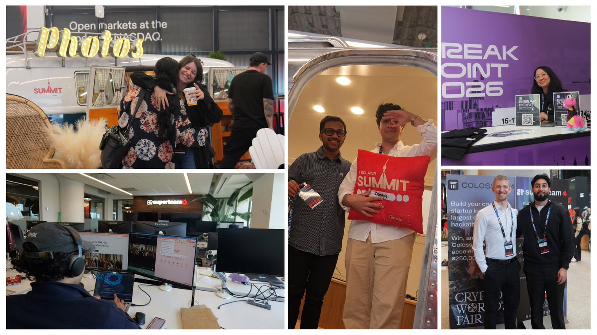 gabedotsol's tweet photo. Montreal showed up in Toronto 🇨🇦⚡️

Great seeing so many familiar faces from the Solana Montreal community at Solana Summit — connecting, building, and repping the city.

The Montreal crew is just getting started!

#SolanaSummit #Solana https://t.co/Lut68GLJrM