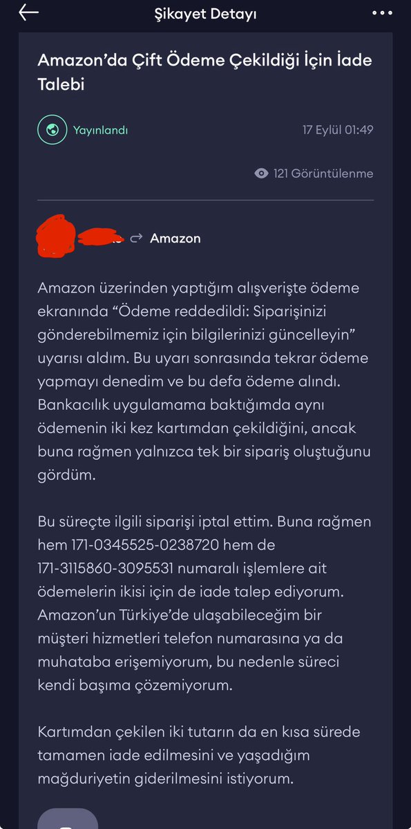 Realunreals's tweet photo. @mesutcevik @mertanir_ Şikayet var da basit bir arama yapınca bile bir çok benimle aynı 16 Eylül Amazon para çekme şikayeti çıkıyor. İyzico ile görüşürseniz yüzlerceden fazla olduğunu söyleyecektir. En kötü yanı Amazon kayıt açtık bekleyin demekten başka bişey yapmıyor. https://t.co/rV8uszEo6k