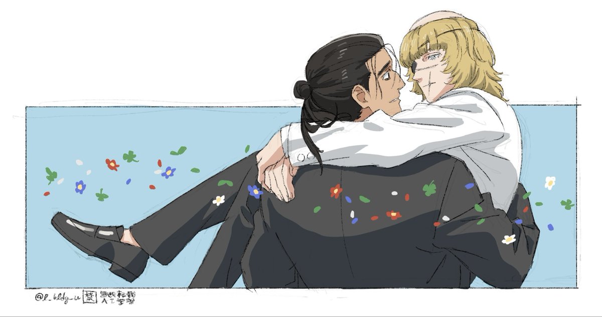 l_bldg_u's tweet photo. とにかくイチャイチャしてるオクバデを描いて鼻から吸わないと……ズッ………スッーーー……ハァ……というらくがきです https://t.co/mi3BKhJo8C