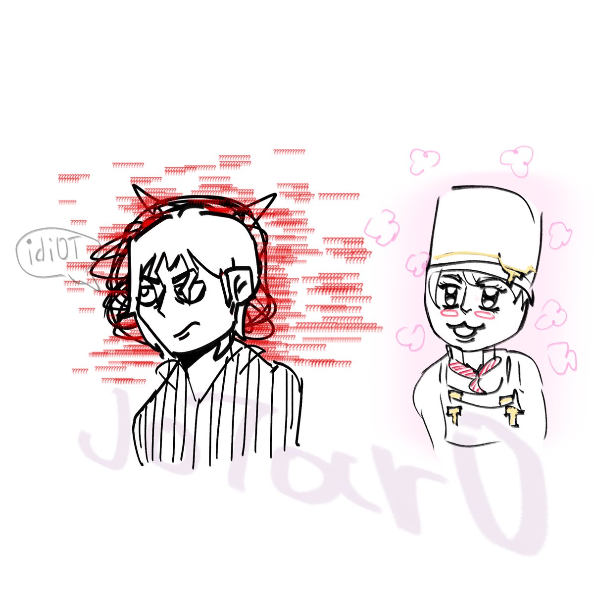 jo7ar0's tweet photo. I can’t draw chibis, lol, this is Kira and Tonio. #jjba #kira #tonio #DiamondIsUnbreakable https://t.co/ddaaWd287b