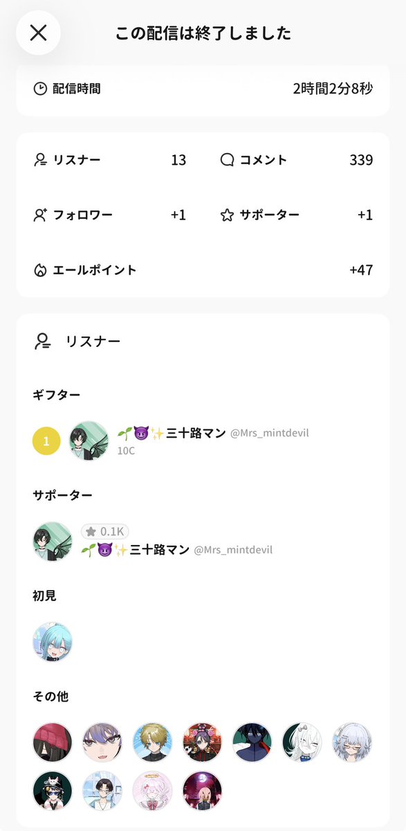 hiduki1127_Avvy's tweet photo. 夜配信お疲れ様でした！！
三十路マンくんギフト＆プチサポ連続ありがとう！！✨️
ひづっこ達よ！！
今日も来てくれてありがとうねっ🫶🏻︎💕︎ https://t.co/EE1ZSswPFM