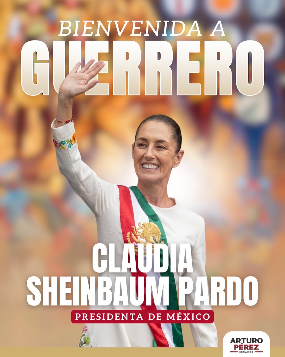 t_afapp's tweet photo. ¡Bienvenida a esta tierra suriana! Guerrero la recibe con los brazos abiertos, Presidenta Claudia Sheinbaum Pardo. https://t.co/ZpfY7lgjjR