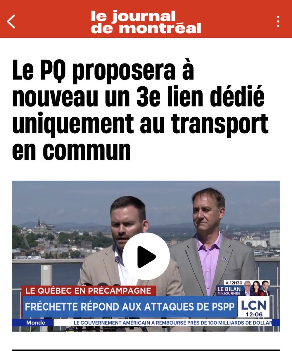 repliquecaq's tweet photo. « Bullshiter » la population, c’est promettre un 3e lien le 6 août dernier et l’abandonner à 10 jours du vote https://t.co/gpgOaSmz9y