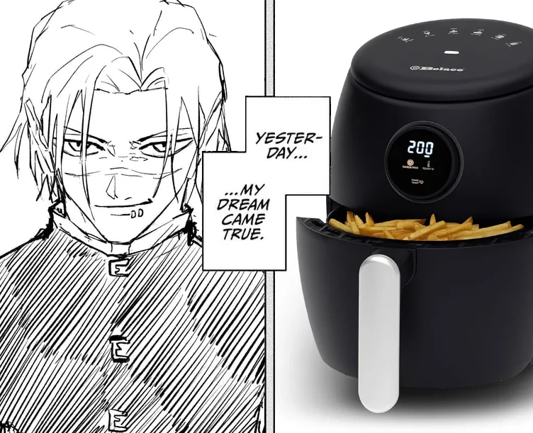 Ender101X1X's tweet photo. mum bought me an airfryer for my apartment https://t.co/Y9skhXBUpf