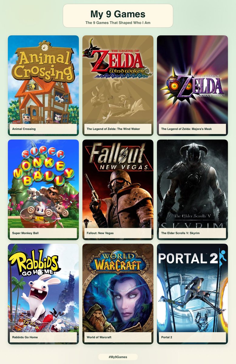 thepityscene's tweet photo. the 9 games that shaped me ♡ https://t.co/e17dSHAHxu