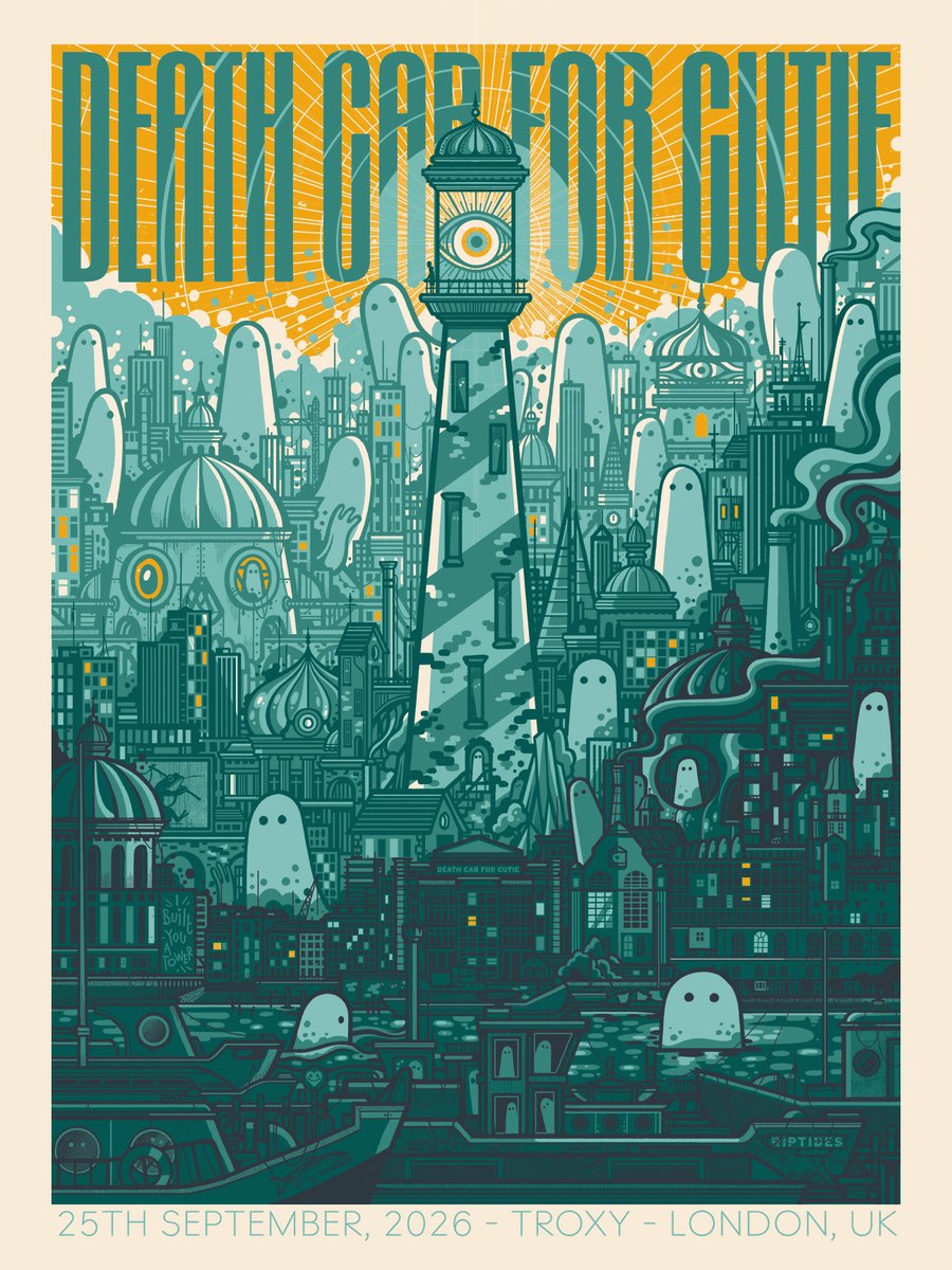 dcfc's tweet photo. London — looking forward to our sold out show tonight at Troxy!

Tonight’s poster is designed by @DrewMillward. https://t.co/wDg607bZci