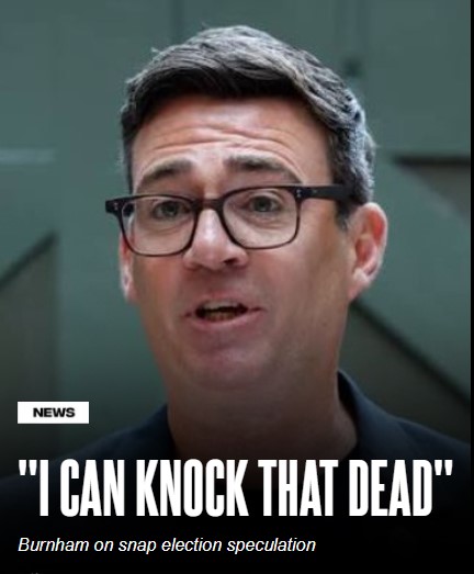 WokePolitlcsUK's tweet photo. 🚨 BREAKING: Andy Burnham rules out an early general election, saying the next one will take place as scheduled in 2029. https://t.co/wSwQwNjK8d