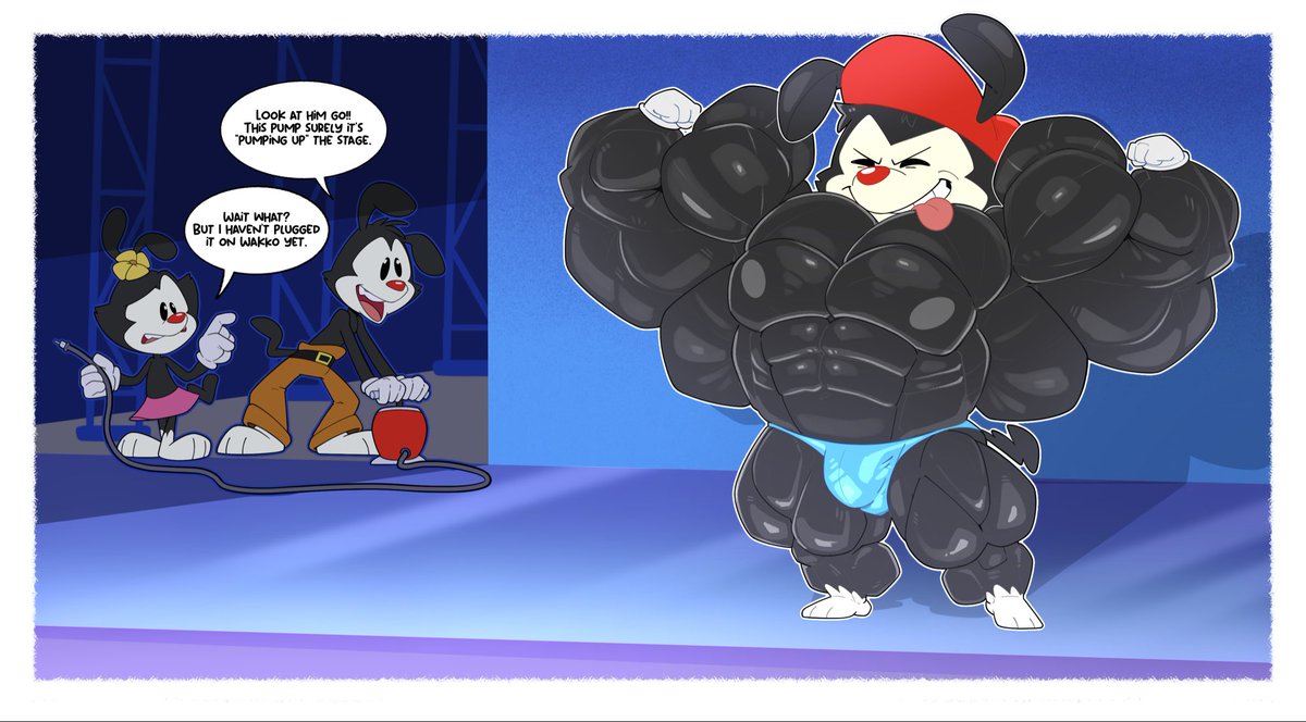Deadlyrabitt89's tweet photo. Wakko is pure beef, no hot air on those muscles.
#biceptember #furryart https://t.co/0qQnQezP8c