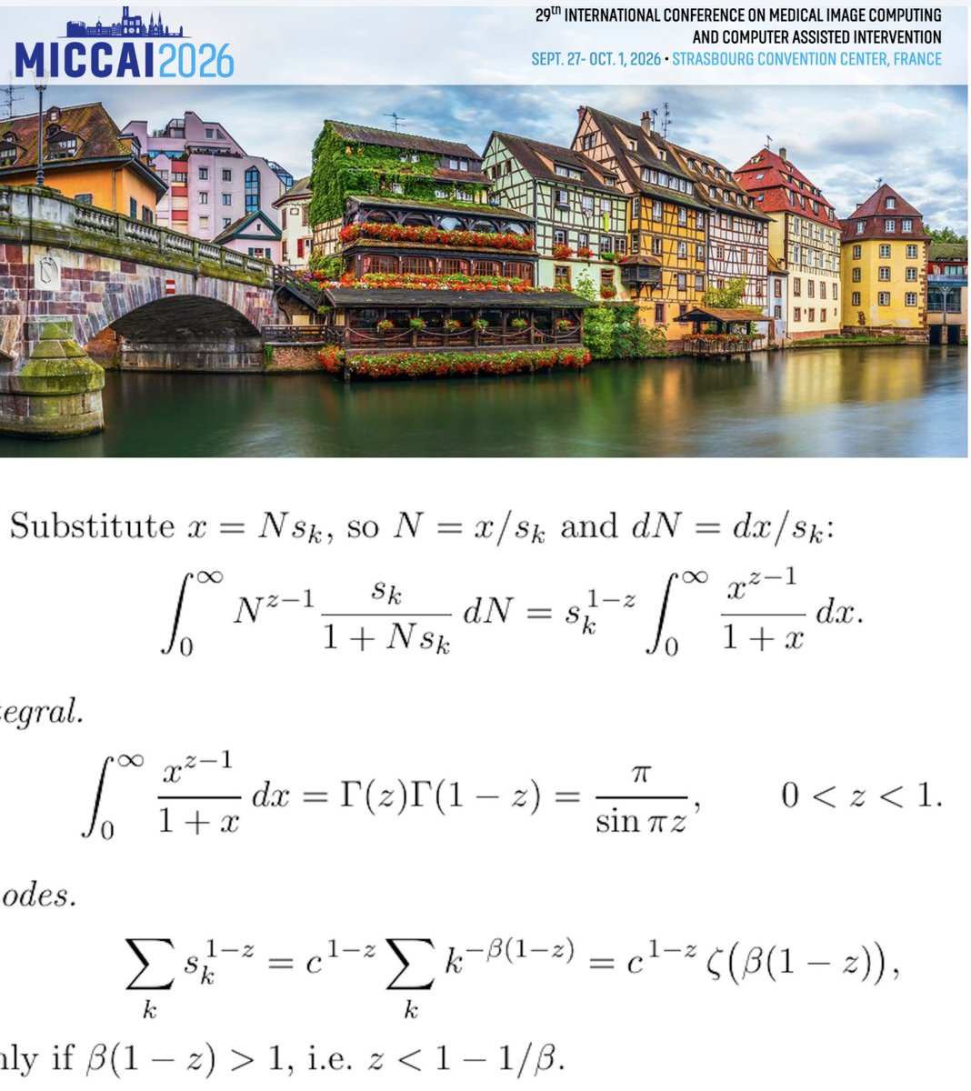 PTenigma's tweet photo. 🇫🇷Heading to MICCAI in Strasbourg? Good luck to all presenting, including our lab members! 🎉

🧠 CDMRI Workshop
𝗥𝗲𝗴𝗶𝗼𝗻 𝗦𝗽𝗲𝗰𝗶𝗳𝗶𝗰 𝗦𝗮𝗺𝗽𝗹𝗲 𝗦𝗶𝘇𝗲 𝗥𝗲𝗾𝘂𝗶𝗿𝗲𝗺𝗲𝗻𝘁𝘀 𝗳𝗼𝗿 𝗖𝗮𝗹𝗶𝗯𝗿𝗮𝘁𝗲𝗱 𝗡𝗼𝗿𝗺𝗮𝘁𝗶𝘃𝗲 𝗠𝗼𝗱𝗲𝗹𝗶𝗻𝗴 𝗼𝗳 𝗗𝗶𝗳𝗳𝘂𝘀𝗶𝗼𝗻 𝗧𝗲𝗻𝘀𝗼𝗿 𝗜𝗺𝗮𝗴𝗶𝗻𝗴 𝗙𝗿𝗮𝗰𝘁𝗶𝗼𝗻𝗮𝗹 𝗔𝗻𝗶𝘀𝗼𝘁𝗿𝗼𝗽𝘆 𝗔𝗰𝗿𝗼𝘀𝘀 𝘁𝗵𝗲 𝗟𝗶𝗳𝗲𝘀𝗽𝗮𝗻
Julio E. Villalón-Reina, Leila Nabulsi, Sophia I. Thomopoulos, Yixue Feng, Kenny Liou, John P. John, @KE__Lawrence  , Talia M. Nir, Neda Jahanshad @amarquand, @smkia83
🔗 https://t.co/nEtDsZhcOl

🧠 ShapeMI Workshop
𝗘𝘃𝗮𝗹𝘂𝗮𝘁𝗶𝗼𝗻 𝗼𝗳 𝗦𝗮𝗺𝗽𝗹𝗲-𝗦𝗶𝘇𝗲 𝗘𝗳𝗳𝗶𝗰𝗶𝗲𝗻𝗰𝘆 𝗳𝗼𝗿 𝗦𝗵𝗮𝗽𝗲-𝗕𝗮𝘀𝗲𝗱 𝗠𝗮𝗰𝗵𝗶𝗻𝗲 𝗟𝗲𝗮𝗿𝗻𝗶𝗻𝗴 𝗠𝗼𝗱𝗲𝗹𝘀
Yanghee Im, Melody J.Y. Kang, Boris A. Gutman, Sophia I. Thomopoulos, Christopher R.K. Ching, and the Alzheimer's Disease Neuroimaging Initiative

🧬 MISO Workshop
𝗗𝗶𝘀𝘁𝗿𝗶𝗯𝘂𝘁𝗲𝗱 𝗚𝗲𝗻𝗲𝘁𝗶𝗰 𝗘𝗳𝗳𝗲𝗰𝘁𝘀 𝗼𝗻 𝗛𝘂𝗺𝗮𝗻 𝗕𝗿𝗮𝗶𝗻 𝗦𝘁𝗿𝘂𝗰𝘁𝘂𝗿𝗲 𝗘𝗺𝗲𝗿𝗴𝗲 𝗔𝗰𝗿𝗼𝘀𝘀 𝗠𝘂𝗹𝘁𝗶𝗽𝗹𝗲 𝗦𝗽𝗮𝘁𝗶𝗮𝗹 𝗦𝗰𝗮𝗹𝗲𝘀
Emma J. Gleave, Luis M. García-Marín, Zuriel Ceja, Miguel E. Rentería, Tamoghna Chattopadhyay, Christian Gaser, Priya Rajagopalan
🔗 https://t.co/kDzTAoCafW

🧠 SASHIMI Workshop
𝗗𝗶𝘀𝗰𝗼𝘃𝗲𝗿𝗶𝗻𝗴 𝗦𝘂𝗯𝘁𝘆𝗽𝗲𝘀 𝗼𝗳 𝗡𝗲𝘂𝗿𝗼𝗱𝗲𝗴𝗲𝗻𝗲𝗿𝗮𝘁𝗶𝘃𝗲 𝗣𝗿𝗼𝗴𝗿𝗲𝘀𝘀𝗶𝗼𝗻 𝘄𝗶𝘁𝗵 𝗮 𝗦𝗰𝗮𝗹𝗮𝗯𝗹𝗲 𝗖𝗼𝗻𝗻𝗲𝗰𝘁𝗼𝗺𝗲-𝗖𝗼𝗻𝘀𝘁𝗿𝗮𝗶𝗻𝗲𝗱 𝗗𝘆𝗻𝗮𝗺𝗶𝗰 𝗠𝗼𝗱𝗲𝗹
Daniel Semchin, Emile d'Angremont, Hao Ding, Alan Antar, Marco Lorenzi, Konstantinos Arfanakis, Ysbrand D. van der Werf, Boris Gutman
🔗 https://t.co/MBNBsoaIUG

🧠 ShapeMI Workshop
𝗣𝗿𝗲𝗱𝗶𝗰𝘁𝗶𝗻𝗴 𝗕𝗿𝗮𝗶𝗻 𝗠𝗼𝗿𝗽𝗵𝗼𝗺𝗲𝘁𝗿𝘆 𝘄𝗶𝘁𝗵 𝗠𝗧-𝗚𝗡𝗡: 𝗠𝗲𝘀𝗵 𝗘𝘃𝗼𝗹𝘂𝘁𝗶𝗼𝗻 𝗶𝗻 𝗖𝗼𝗻𝘁𝗶𝗻𝘂𝗼𝘂𝘀 𝗧𝗶𝗺𝗲 𝘄𝗶𝘁𝗵 𝗚𝗿𝗮𝗽𝗵-𝗕𝗮𝘀𝗲𝗱 𝗠𝗲𝘁𝗿𝗶𝗰 𝗧𝗲𝗻𝘀𝗼𝗿 𝗘𝗺𝗯𝗲𝗱𝗱𝗶𝗻𝗴𝘀
Hao Ding, Daniel Semchin, Boris Gutman
🔗 https://t.co/qHzDsjLKsJ

🎤 And if you can't catch my talk, 𝗖𝗮𝗻 𝗔𝗜 𝗗𝗶𝗮𝗴𝗻𝗼𝘀𝗲 𝗘𝘃𝗲𝗿𝘆 𝗕𝗿𝗮𝗶𝗻 𝗗𝗶𝘀𝗲𝗮𝘀𝗲? 𝗗𝗮𝘁𝗮 𝗦𝗰𝗮𝗹𝗶𝗻𝗴 𝗟𝗮𝘄𝘀 & 𝘁𝗵𝗲 𝗘𝗡𝗜𝗚𝗠𝗔 𝗖𝗼𝗻𝘀𝗼𝗿𝘁𝗶𝘂𝗺 | 𝗠𝗜𝗖𝗖𝗔𝗜 𝟮𝟬𝟮𝟲 you can watch it here:
▶️ https://t.co/BLKwrz89EM

See you in Strasbourg!

#MICCAI2026 #MedicalImaging #Neuroimaging #MachineLearning #ENIGMA