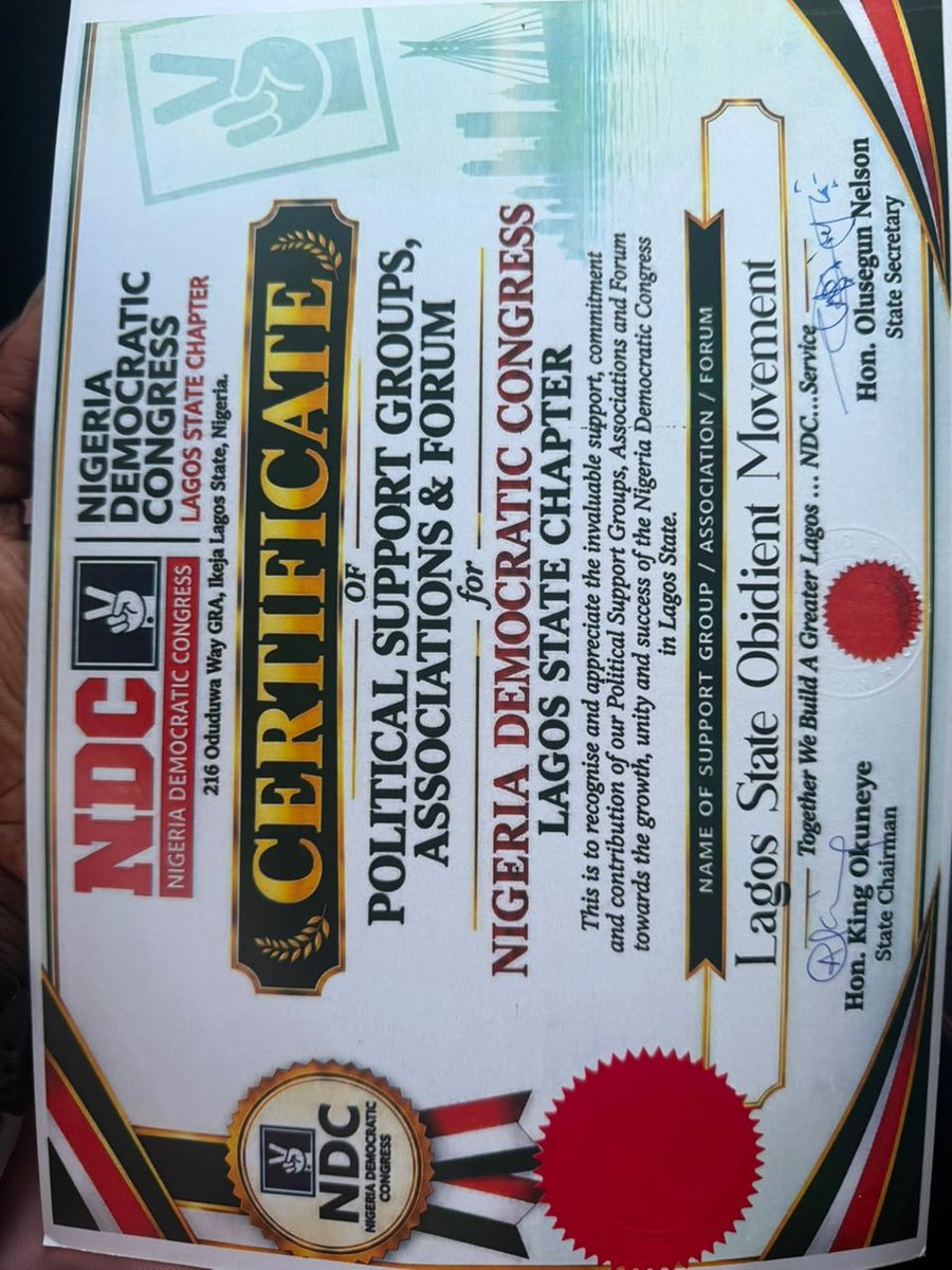 NDC_Lagos tweet picture