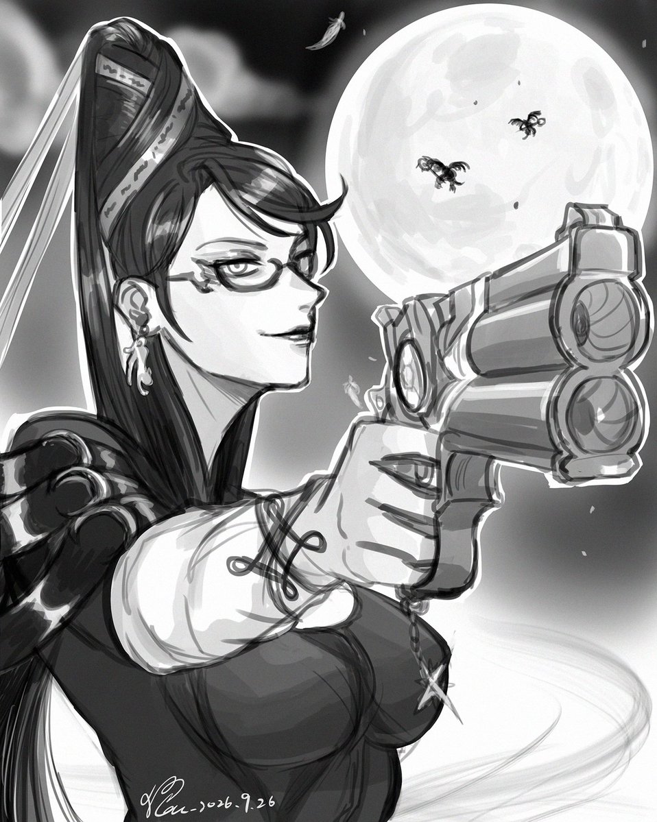 RouzaVII's tweet photo. Haven’t drawn Bayonetta for the few years..
Thought I’d bring her back just in time for the Mid-Autumn Festival! 🌕 https://t.co/4KTNcRqt2H