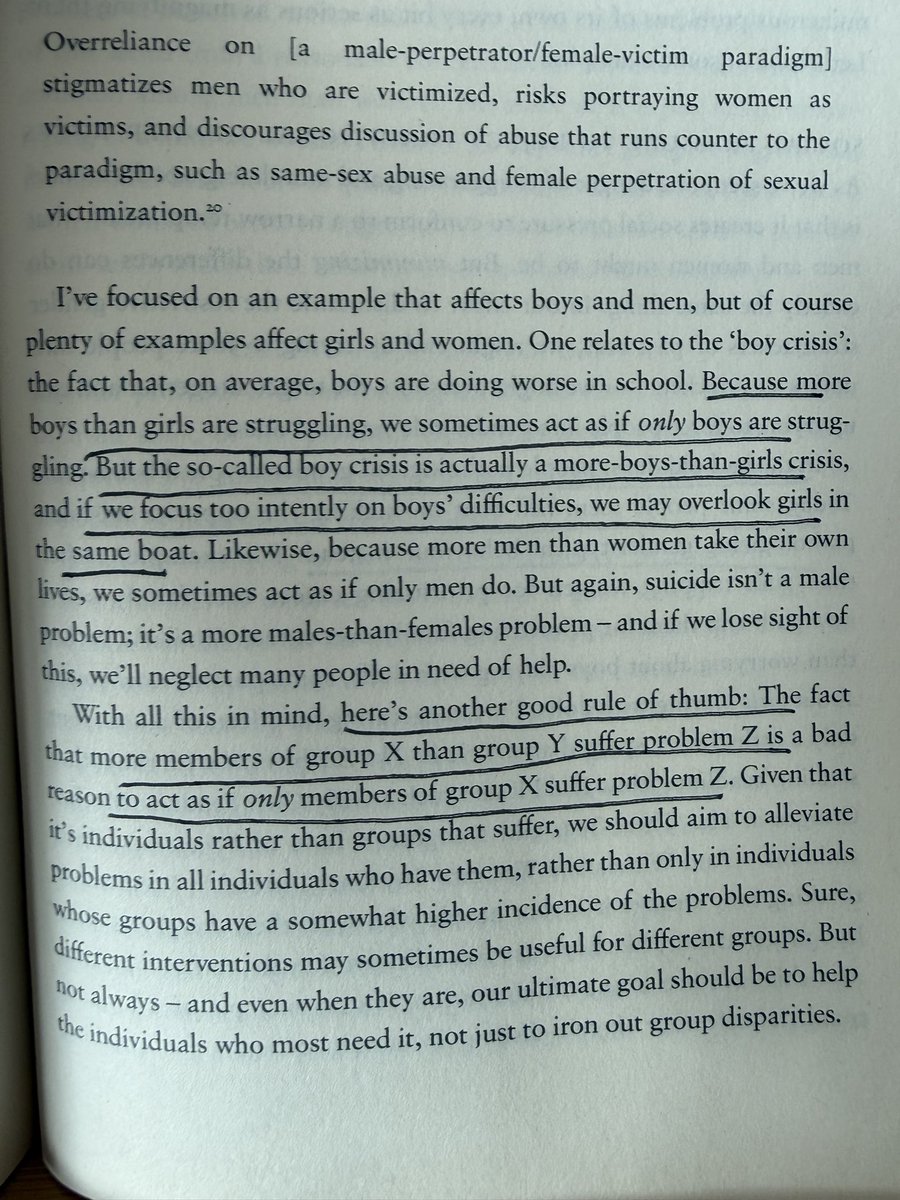 robkhenderson's tweet photo. "Because more boys than girls are struggling, we sometimes act as if only boys are struggling. But the so-called boy crisis is actually a more-boys-than-girls crisis...if we focus too intently on boys' difficulties, we may overlook girls in the same boat." https://t.co/CqS3r2MJGT https://t.co/pCdZQjKyFX