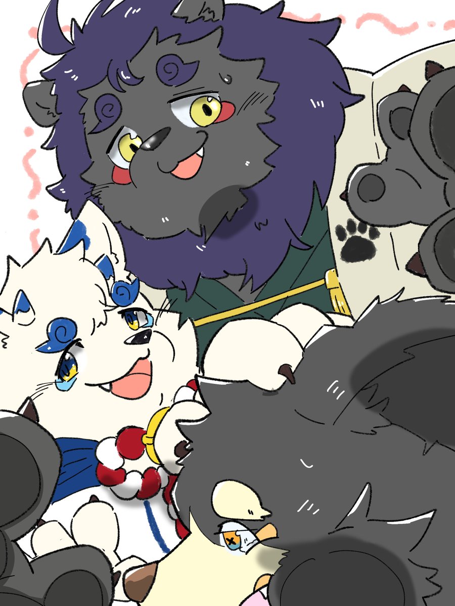 sy4keVRC's tweet photo. 距離近め
#ぐ～た落書き
#狛白之画 https://t.co/CufCrYjUYH