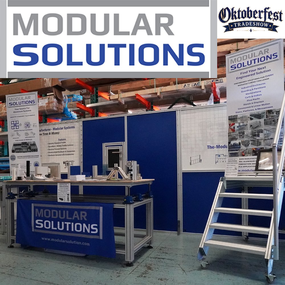 ModSolutionsMI's tweet photo. Thank you to everyone that stopped by our booth yesterday at the Flotronics Automation Oktoberfest Trade Show!
https://t.co/pUcXo8AyN4 sales@the-modular-solution.com
#modularsolutions #aluminumprofile #customdesigns #industrialdesign #AutomationSafety #FactorySafety https://t.co/wmwUj38cDd