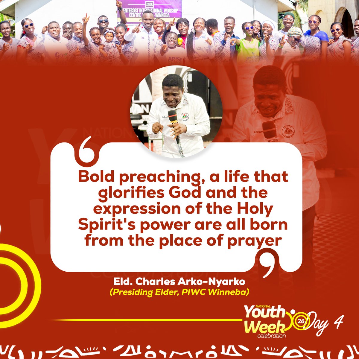 piwc_w's tweet photo. Before we go out to make Jesus famous, we must first spend time with Him; power for the assignment is born in the place of prayer
| #NYWC26 | #MakingJesusFamousEverywhere | #PossessingTheNations | #ReachOut | #TakeOver | #piwcwinneba |
ββββββββ
> Powered By:
> Youth and Media Ministry
