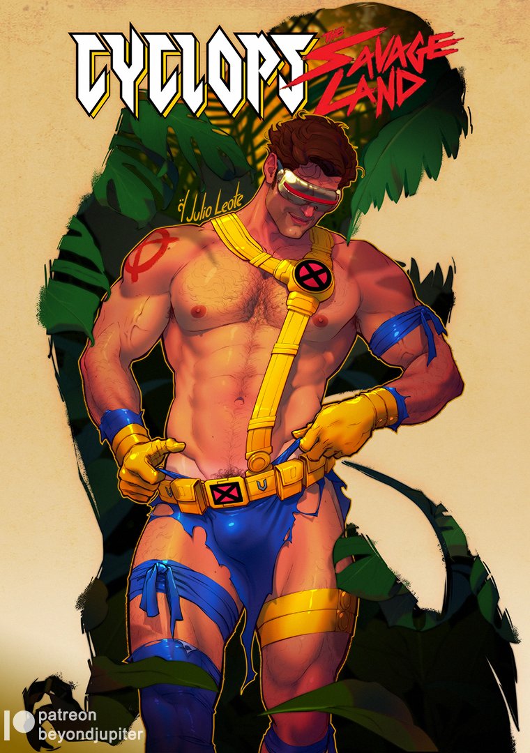 julio_leote's tweet photo. The wild, untamed beauty of the Savage Land is always a dangerous delight to behold... 
But in the company of our brave Cyclops, fear gives way to other sensations.
.
(more at my https://t.co/iIviehruK4)
. 
#cyclops #xmen #marvel #savageland #digitalillustration https://t.co/L1OIQml4V8