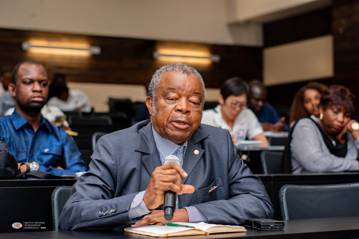 inrb_kinshasa's tweet photo. Vous avez été nombreux à vous inscrire et à participer, en présentiel comme en ligne, à la conférence du Pr Eiji Ido ce 25 septembre. L’ @inrb_kinshasa vous dit MERCI !
Restez connectés pour nos prochaines activités scientifiques !
#INRB #Recherche #Science https://t.co/G8uIXBbvOR