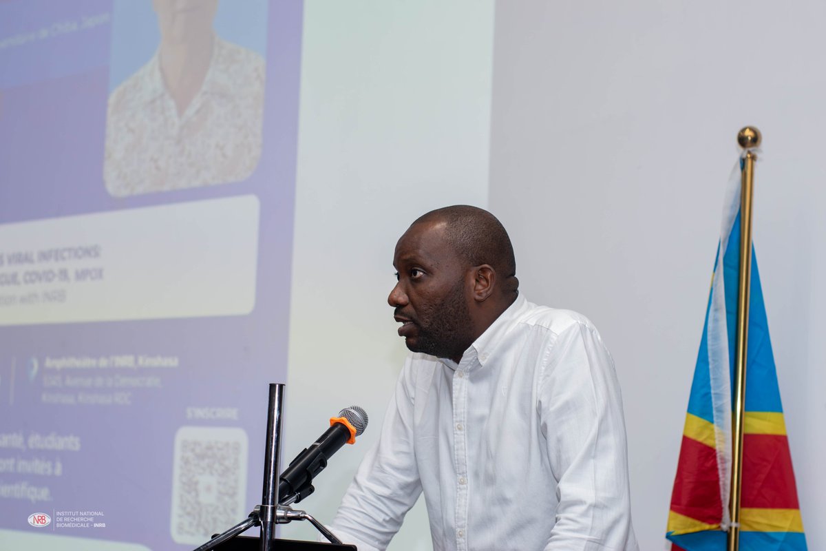 inrb_kinshasa's tweet photo. Vous avez été nombreux à vous inscrire et à participer, en présentiel comme en ligne, à la conférence du Pr Eiji Ido ce 25 septembre. L’ @inrb_kinshasa vous dit MERCI !
Restez connectés pour nos prochaines activités scientifiques !
#INRB #Recherche #Science https://t.co/G8uIXBbvOR
