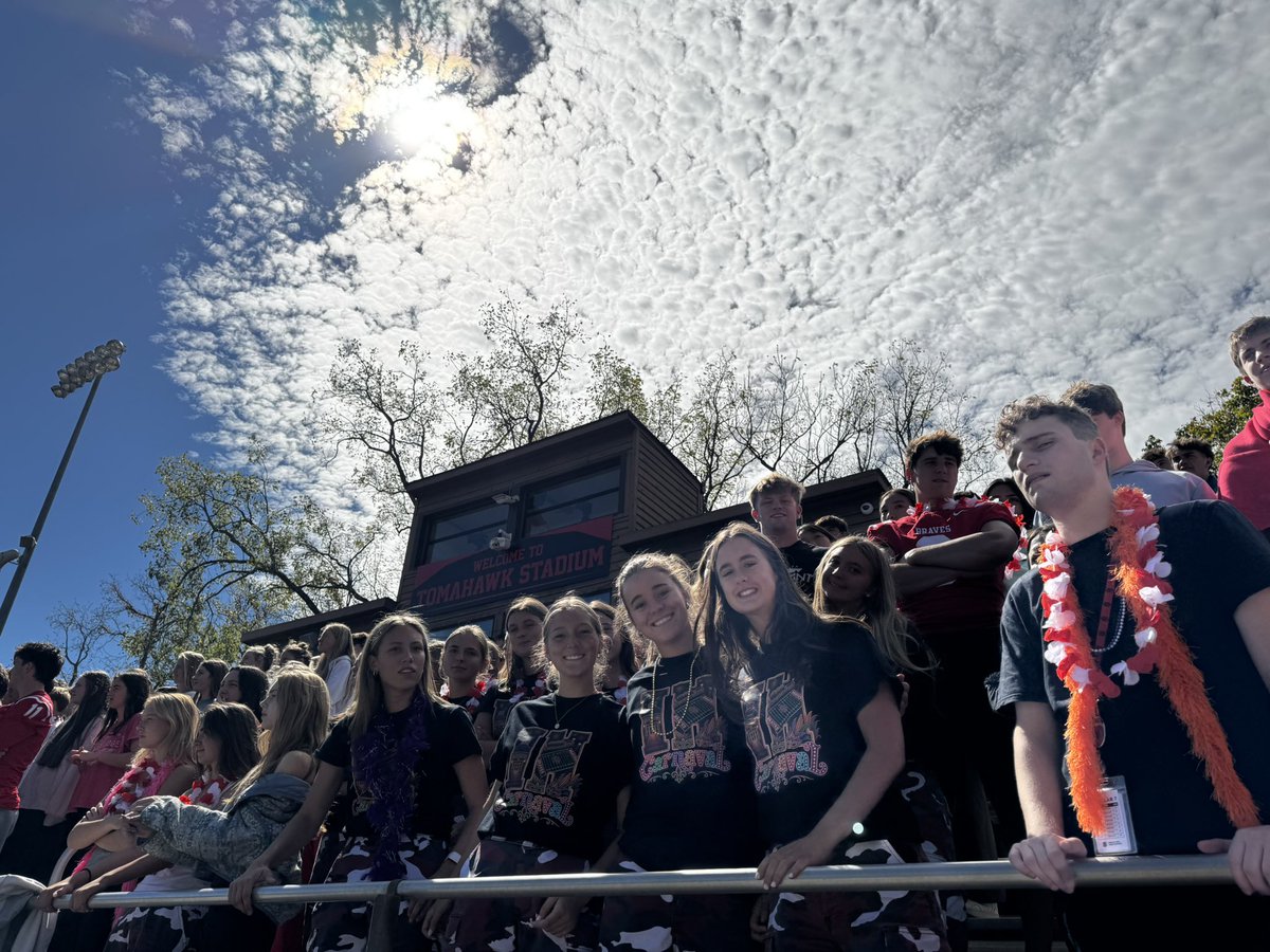 IHSchools's tweet photo. Our IHHS Braves bringing the spirit on the field - a perfect afternoon for a HOCO Peo Rally! #IHPromise https://t.co/MvoL791O1H