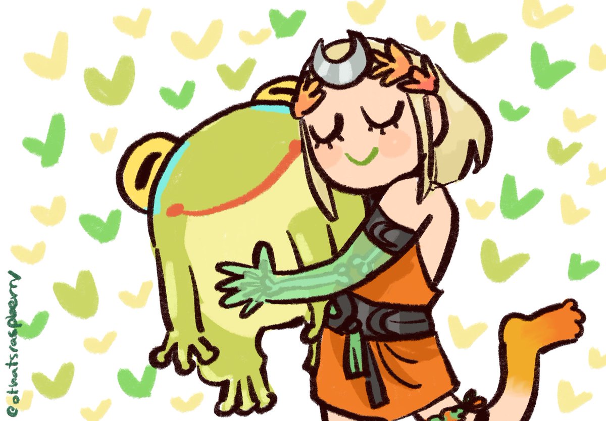 othatsraspberry's tweet photo. Happy birthday Hades II!!! 🧡🐸 https://t.co/J57QZePgBn